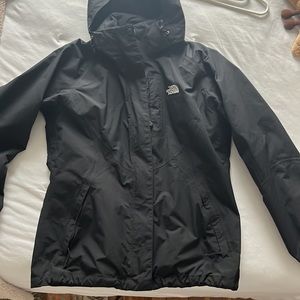 North face women’s jacket with fleece inside